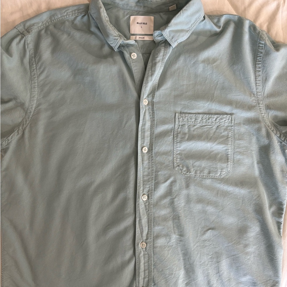Billy Reid Green button down Oxford - L - Standard cut